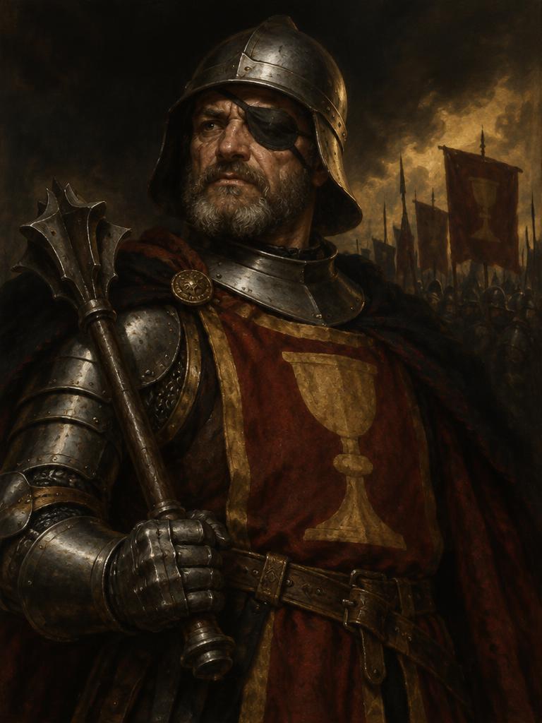 Malovaný portrét: Jan Žižka