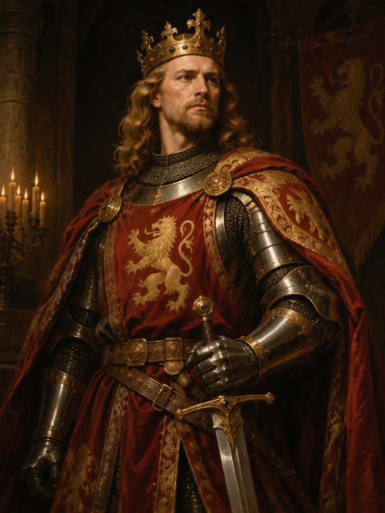 Malovaný portrét: Přemysl Otakar II.